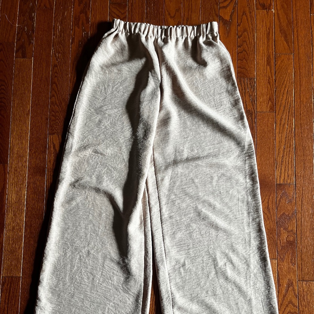 Musera khaki elastic waist pants